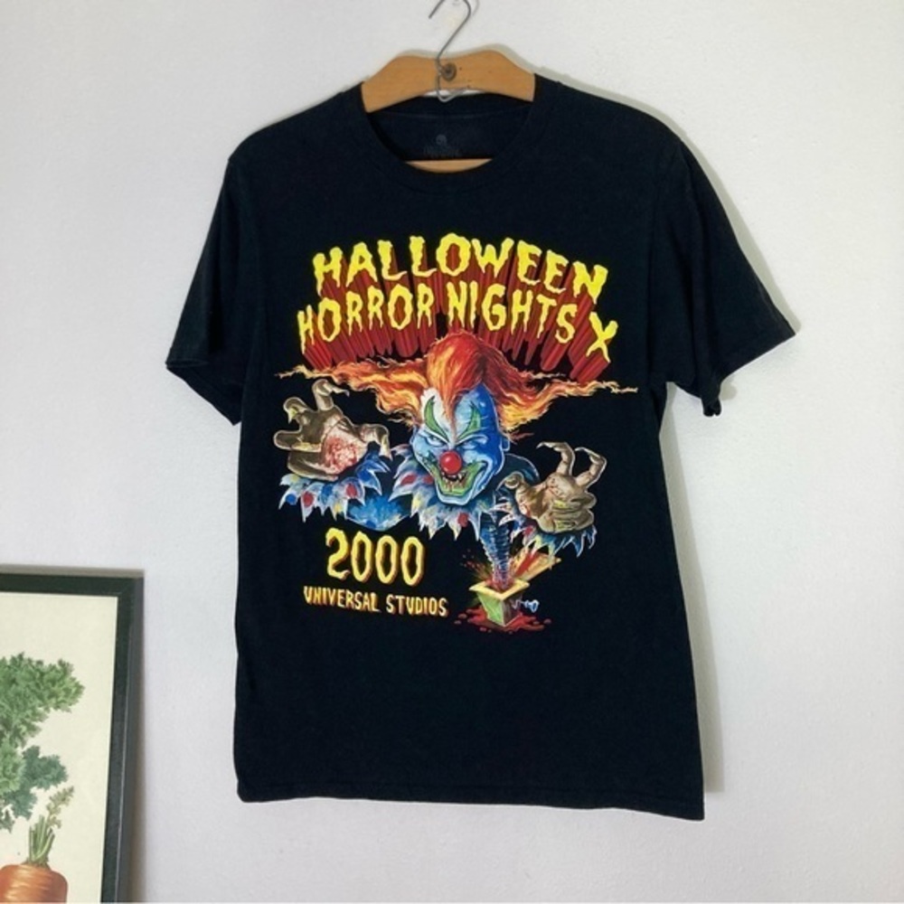 Universal Studios 2000 Halloween Horror Nights clown tee size S